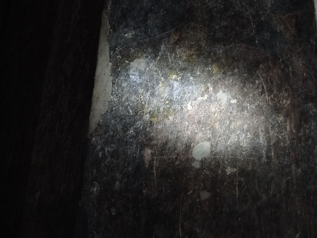 Name_inscribed_by_john_smith_on_the_pillar_in_cave_no_10_on_28_April_1819