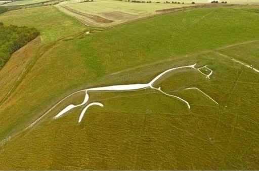 White Horse of Uffington prehistoric chalk figure