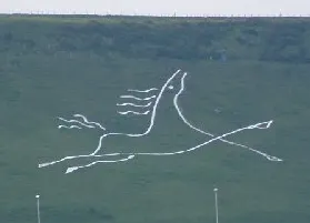 White Horse of Uffington prehistoric chalk figure