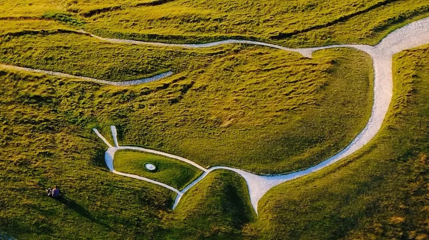 White Horse of Uffington prehistoric chalk figure