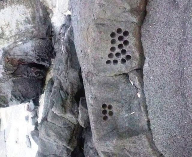 Circular rock carvings Maharashtra