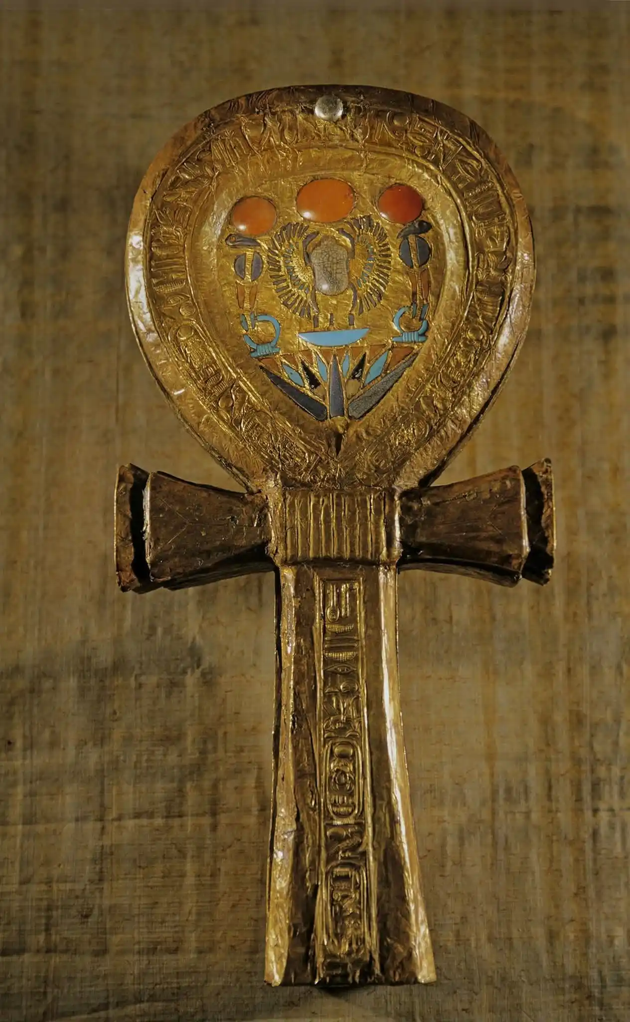 Ankh Mirror Case of Tutankhamun