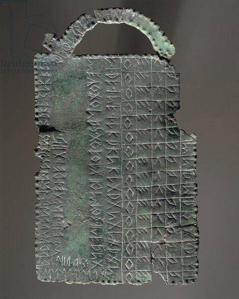 Etruscan Alphabet Tablet