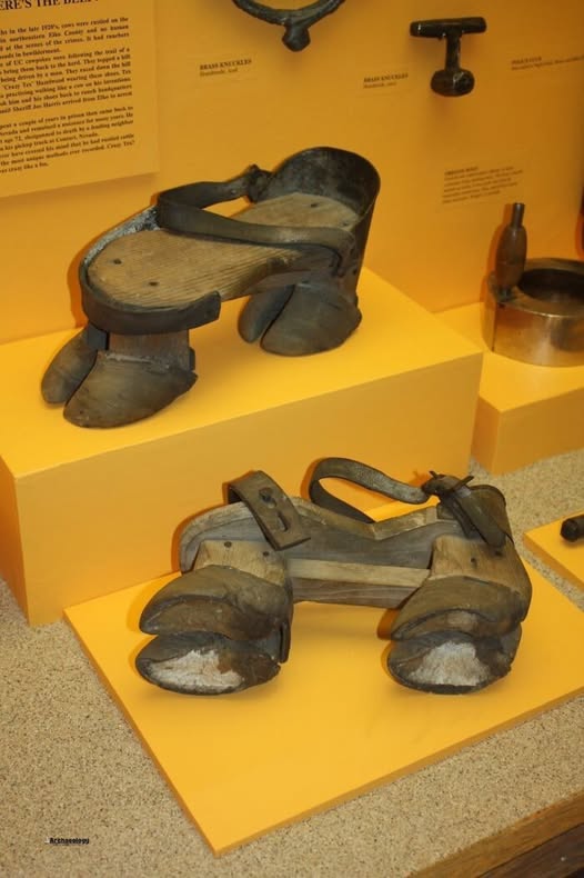 Wooden Shoes with Cloven Hooves