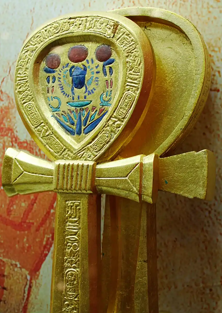 Ankh Mirror Case of Tutankhamun