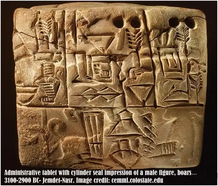 Jemdet Nasr tablet Mesopotamia