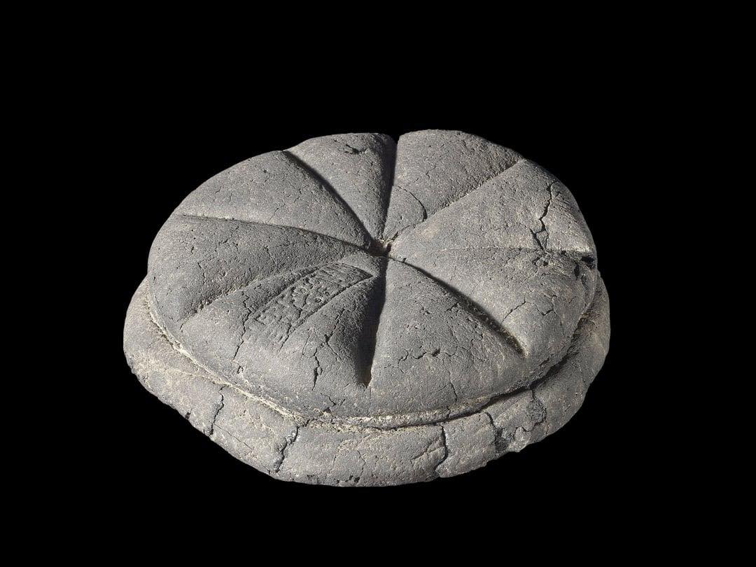 carbonised bread from Pompeii