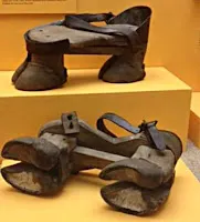 Wooden Shoes with Cloven Hooves