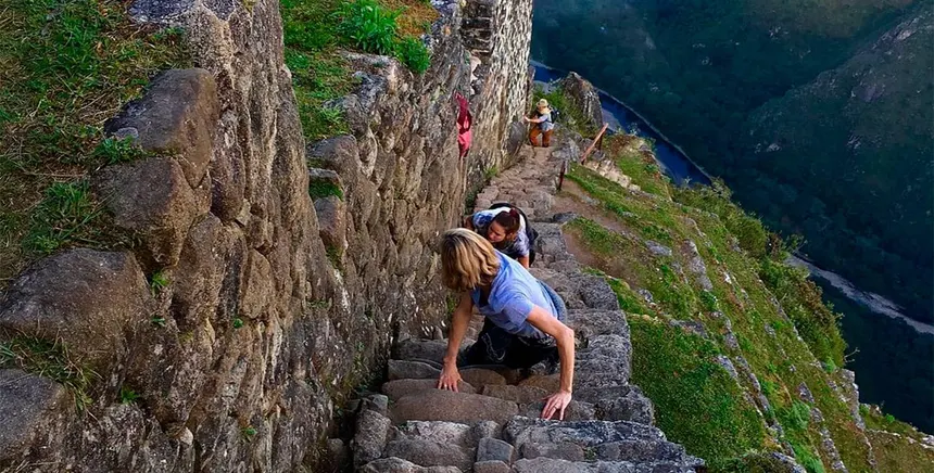 Stairs of Death Machu Picchu