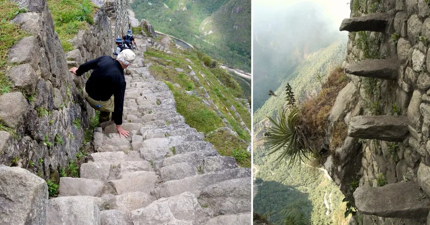Stairs of Death Machu Picchu