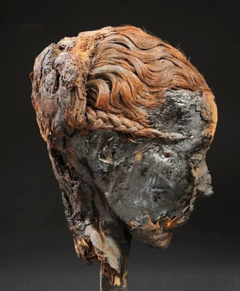 Mummified head of a woman Egypt