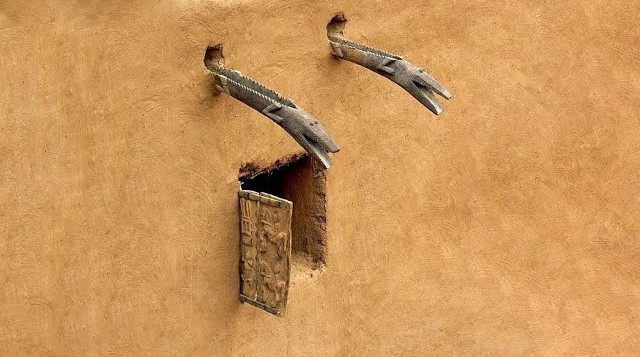 Crocodile Rain Spouts of Mali