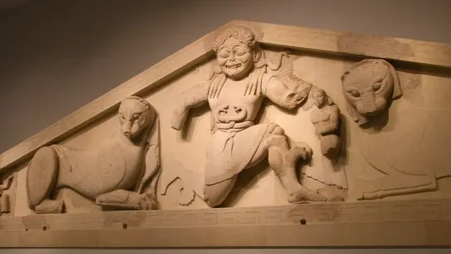 Gorgona Medusa pediment Corfu