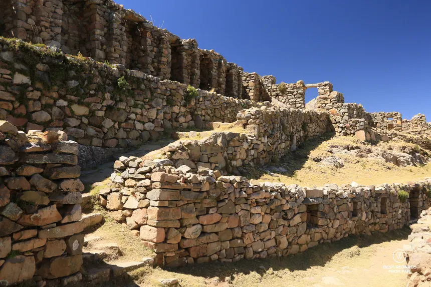 Inca ruins Isla del Sol Bolivia