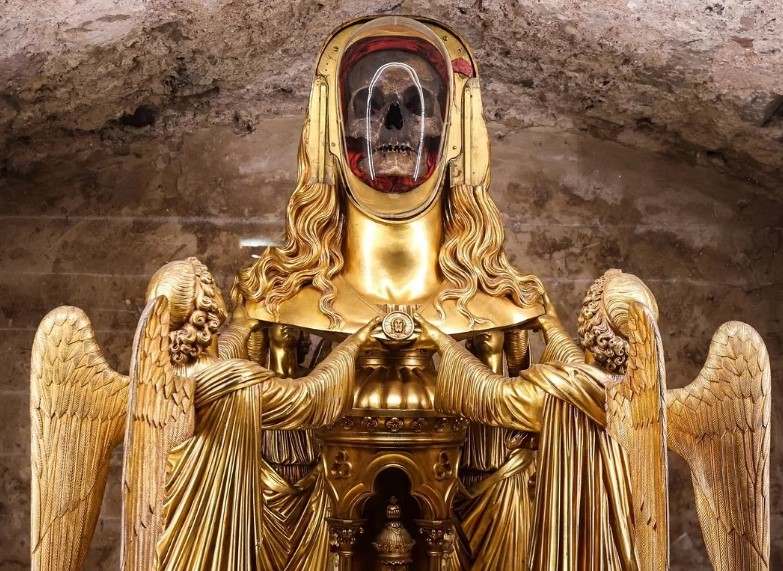 Mary Magdalene Skull Relic