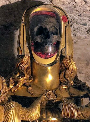 Mary Magdalene Skull Relic