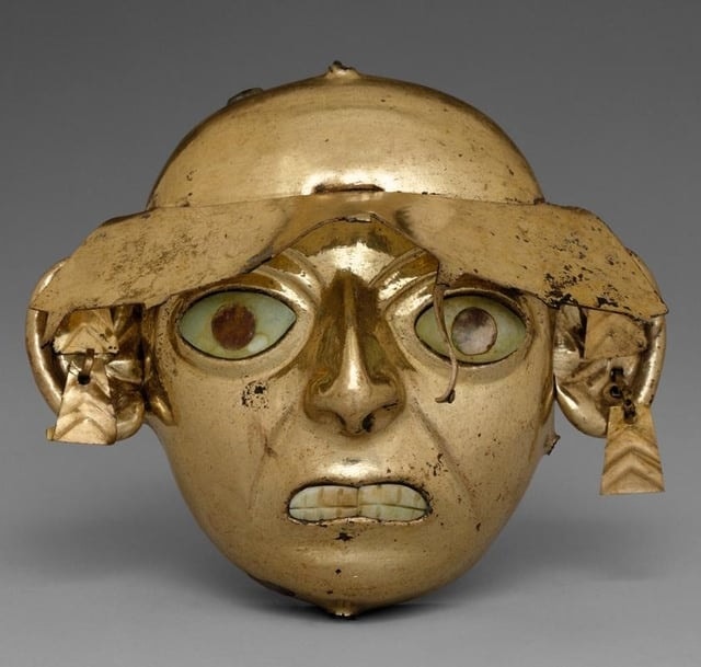 Moche copper ornament Peru