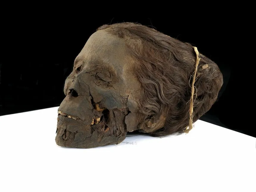 Mummified head of a woman Egypt