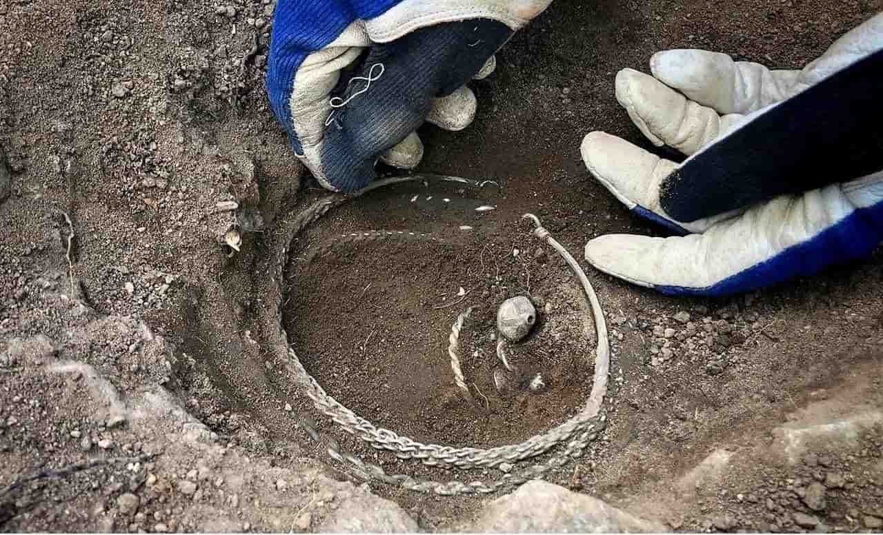 Viking silver treasure Täby Sweden