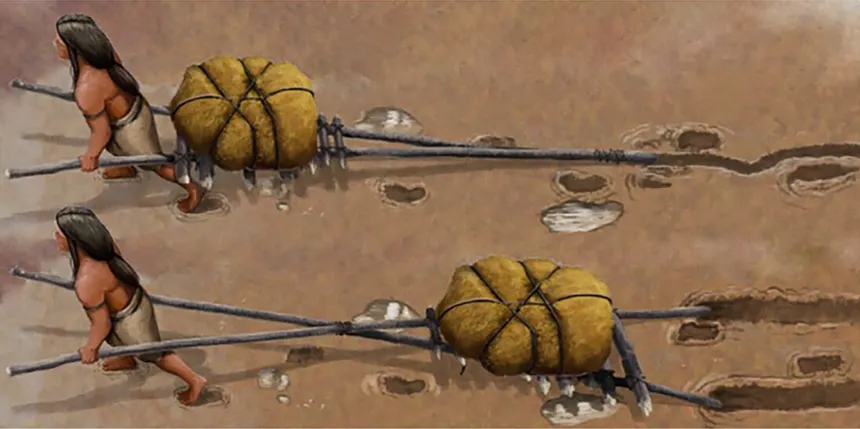 White Sands travois evidence