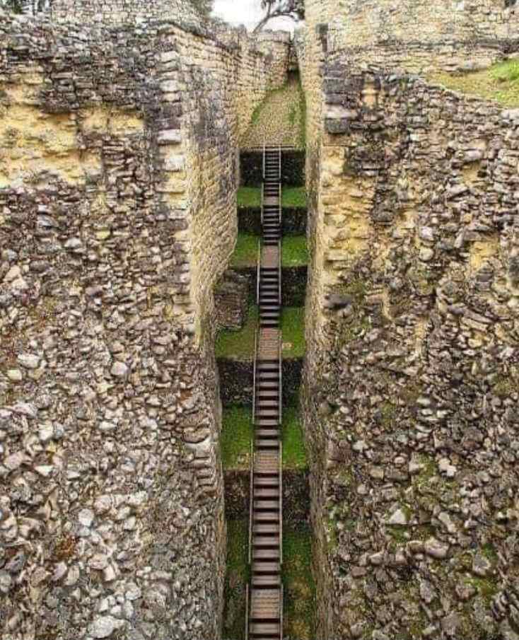 ancient staircase Kuelap Peru