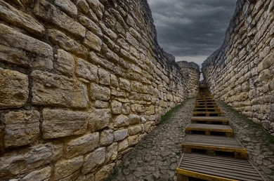 ancient staircase Kuelap Peru