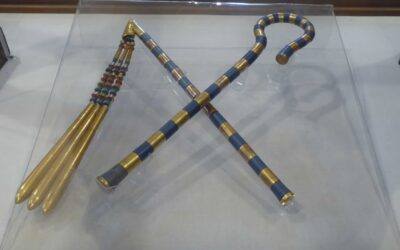 Crook and flail of Tutankhamun