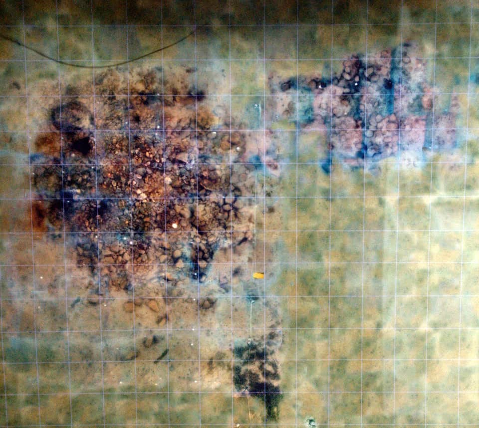 Ghostly shipwreck tableau