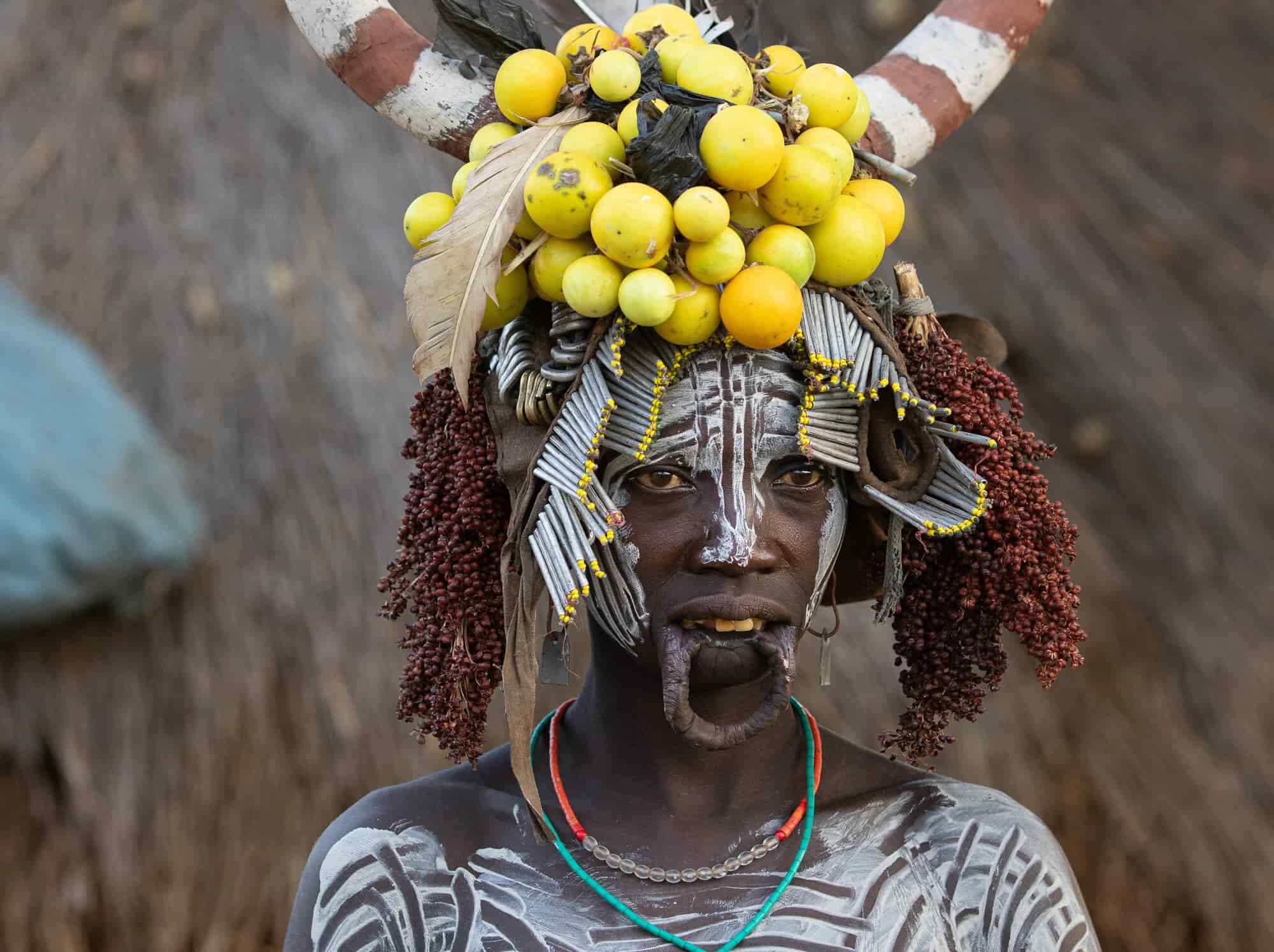 Mursi lip plate traditions in Ethiopia