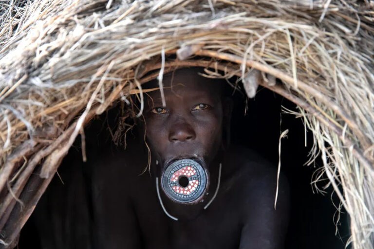 Mursi lip plate traditions in Ethiopia