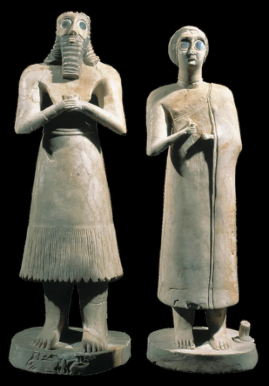 Sumerian Statues Iraq 2700 BCE